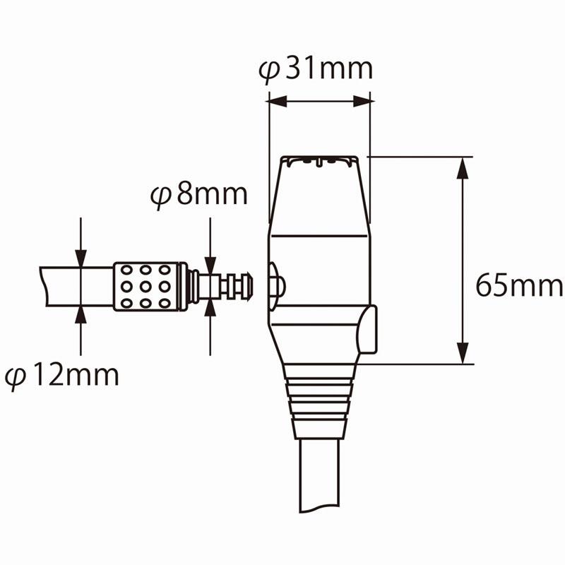 コミネ(KOMINE)LK-124 ALARM WIRE HELMET LOCK BK/YEL｜ブラック/イエロー/フリー｜e-net｜02