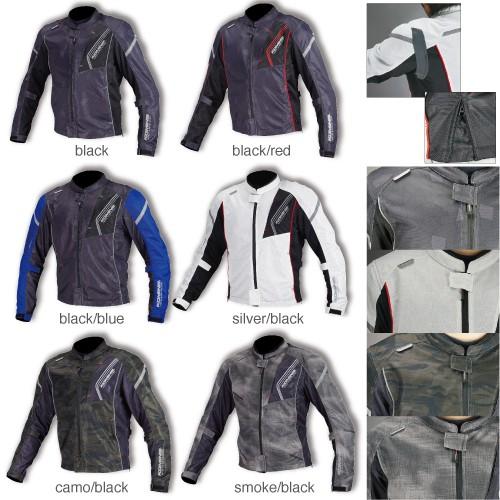 コミネ(KOMINE) JK-128 プロテクトフルメッシュジャケット (スモーク/ブラック/WM)