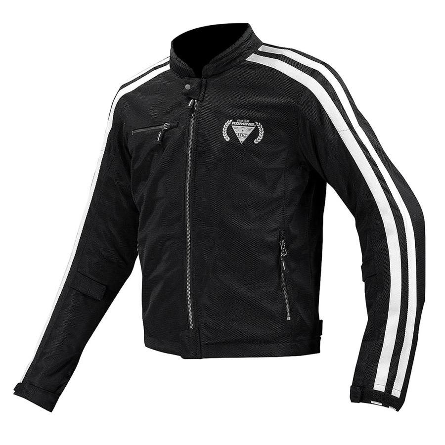 コミネ(KOMINE)JK-1191 フルメッシュジャケット シン｜ネオブラック/XL