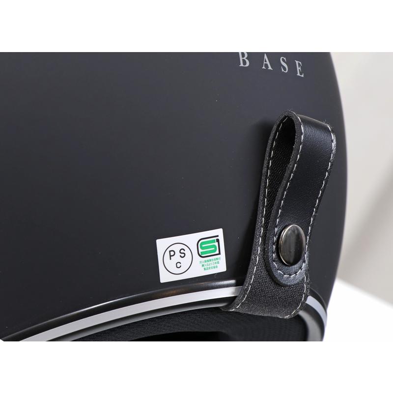 【在庫有】【送料無料】モトベース（MOTO BASE）SG・PSC規格 バイク用 シールド付 ヴィンテージ タイプ ジェットヘルメット（ストライプカラー）｜MBHL-VJ01S | モトベース | 11