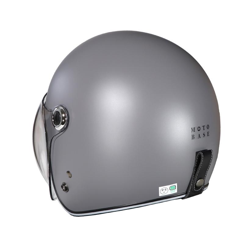 【在庫有】【送料無料】モトベース（MOTO BASE）SG・PSC規格 バイク用 シールド付 ヴィンテージ タイプ ジェットヘルメット｜MBHL-VJ01S | モトベース | 19