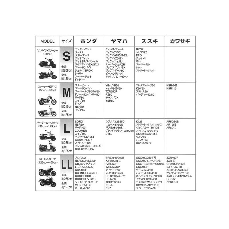 【在庫有】【送料無料】OSS ツートン （2トーン） タフタ バイクカバー ｜前後鍵穴付 ｜ボディーカバー｜S M L LL 3L｜シルバー/ブルー |  | 01