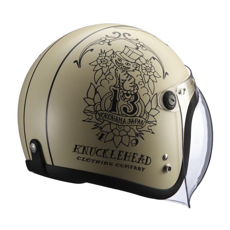 KNuckle Head & Co. ジェットヘルメット RIDEZ 送料無料】【在庫有】ライズ(RIDEZ) シールド付き ジェット