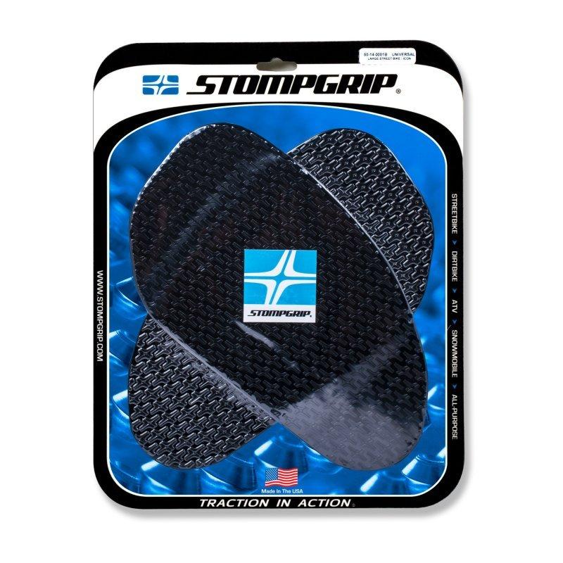 ストンプグリップ(STOMP GRIP）タンクパッド ユニバーサル ラージ アイコン(50-14-0001B)（ブラック）