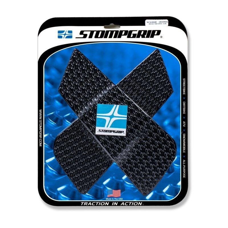 ストンプグリップ(STOMP GRIP）タンクパッド ユニバーサル ウエッジ アイコン(50-14-0004B)（ブラック）