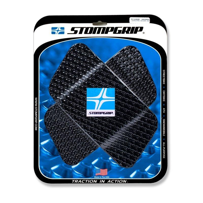 ストンプグリップ(STOMP GRIP）タンクパッド 四辺形 アイコン(50-14-0005B)（ブラック）