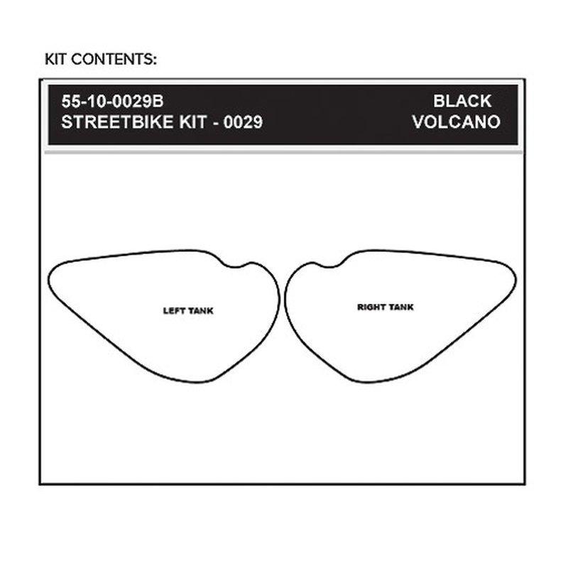ストンプグリップ(STOMP GRIP）タンクパッド 03-04 ZX6R/RR 05-11 ZZR600(55-10-0029B)（ブラック）_1