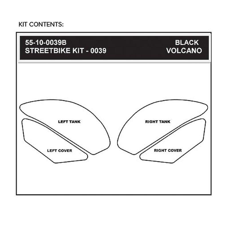 ストンプグリップ(STOMP GRIP）タンクパッド 09-11 NINJA650/400(55-3011B)(55-10-0039B)（ブラック）_1