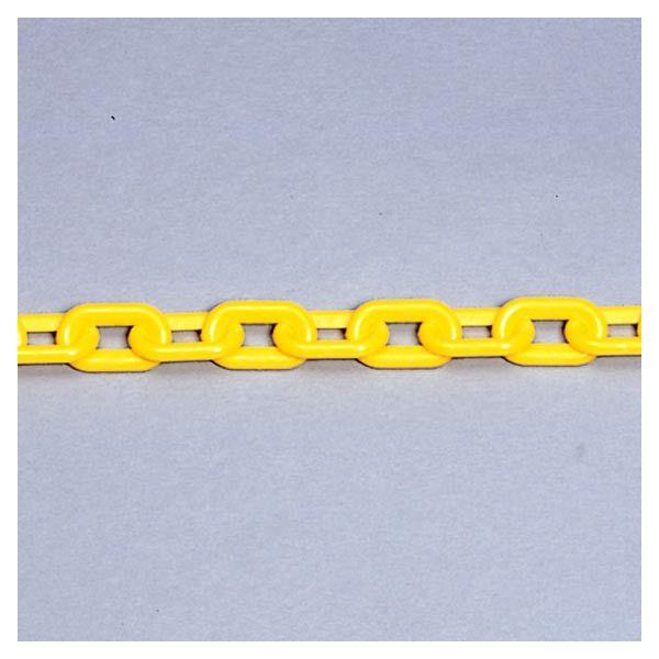 ▼　プラスティックチェーン　黄　1.5ｍ 871-10 | ユニット（安全標識、安全用品）