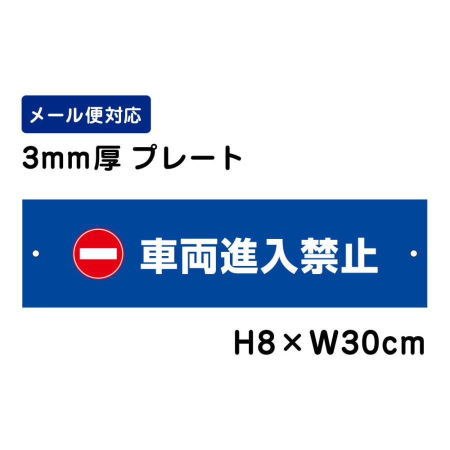 車両進入禁止 ピクト表示 /H8×W30cm プレート 看板 侵入防止 表示  注意書き 簡易 フェンス 安全対策 入口表記 ATT-1003 | ブランド登録なし