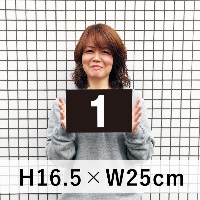 駐車場 黒 番号 プレート『サイズ：H165×250ミリ』駐車場 看板 番号札