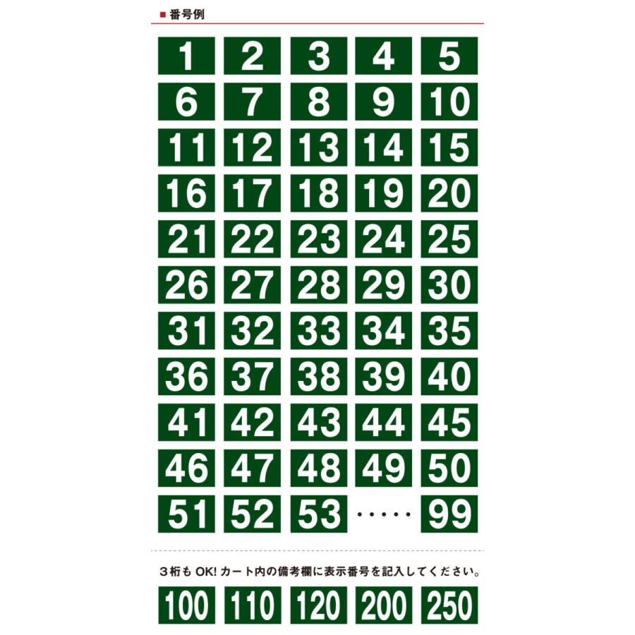 駐車場 グリーン 番号 プレート『サイズ：H165×250ミリ』看板 番号札