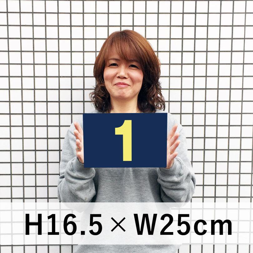 駐車場 ネイビー 番号 プレート 『サイズ：H165×250ミリ』看板 番号札