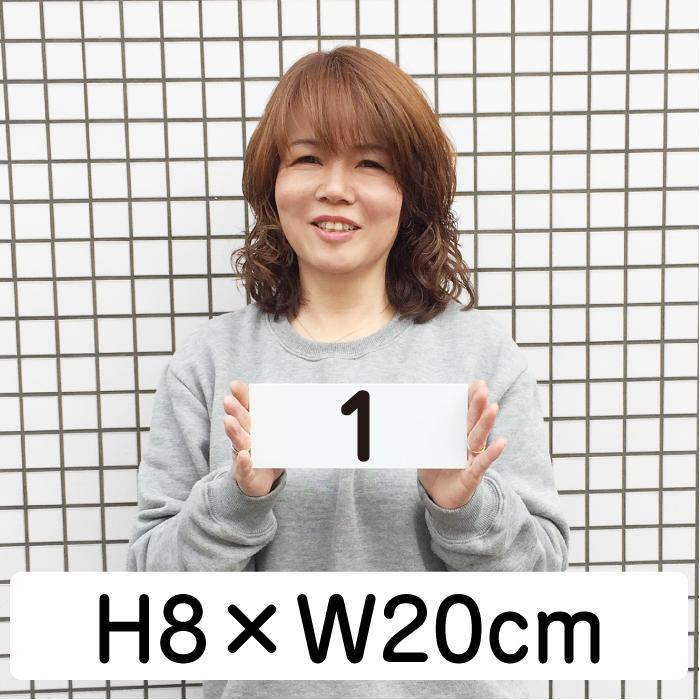 30枚セット』駐車場 番号札 1〜30セット 番号プレート H8×W20cm 看板