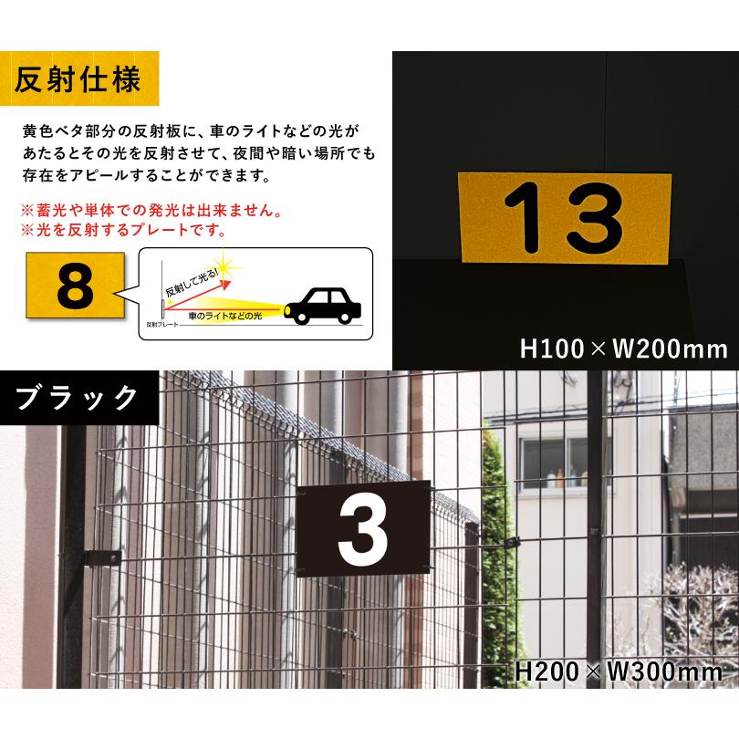 組み合わせ自由』駐車場 番号札 番号プレート ナンバープレート