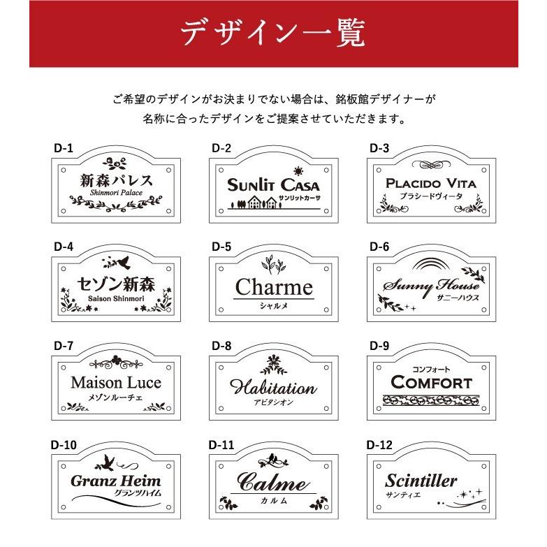 アクリル銘板 ステンレス クリアーサイン ファミリエ H360×W600mm 裏蓋