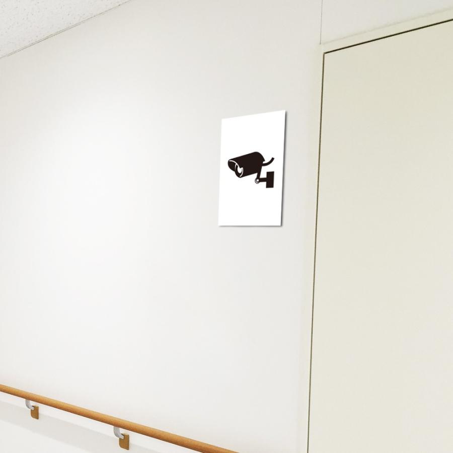 防犯カメラ ピクトサイン H250×W165mm ピクトグラム マーク 注意プレート 看板 監視カメラ カメラ作動中 mark-31 | ブランド登録なし | 01