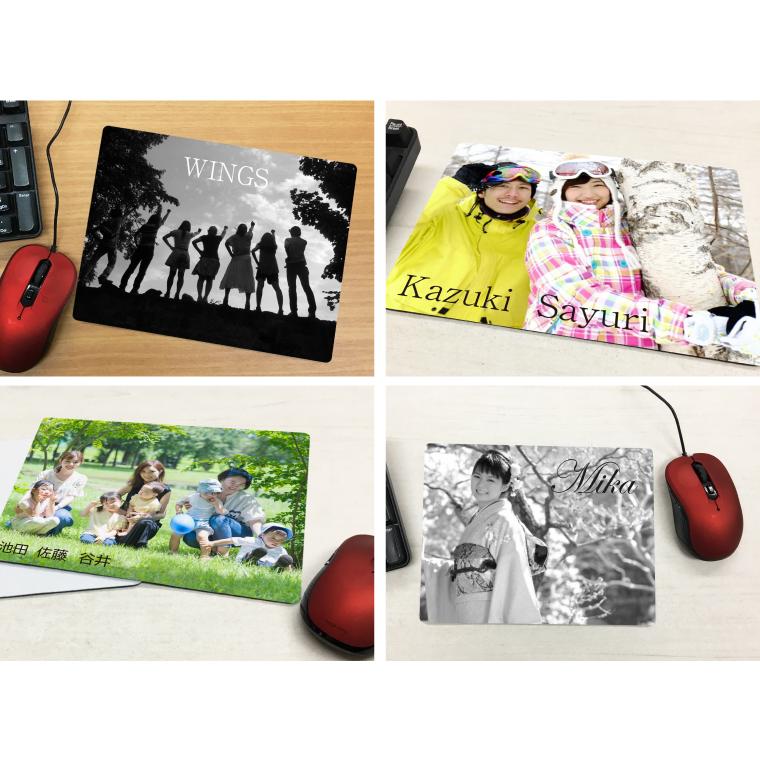 IVY-GOODS 父の日 写真入り 名前入り マウスパッド 名入れ ネーム入り