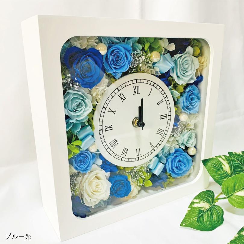 IVY-GOODS 父の日 時計 プリザーブドフラワー 花時計 プレゼント ギフト 置時計 結婚祝い お祝い 退職祝い 置時計 インテリアフラワー pf-clock |  | 06