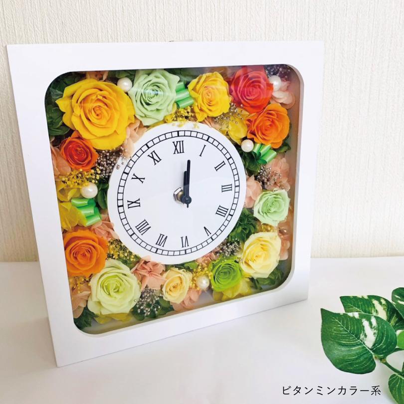 IVY-GOODS 父の日 時計 プリザーブドフラワー 花時計 プレゼント ギフト 置時計 結婚祝い お祝い 退職祝い 置時計 インテリアフラワー pf-clock |  | 10