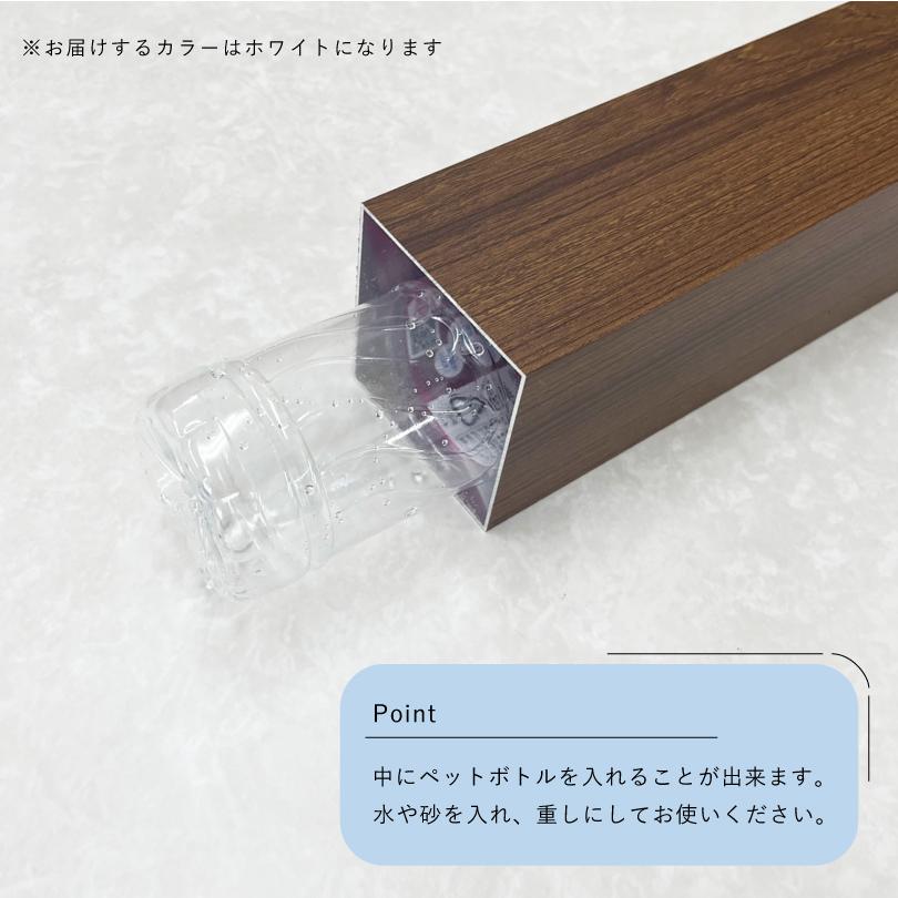 『デザイン自由』 木目調 アルミ角柱サイン 置き型 75×300mm 2面表示 おしゃれ看板 オープンクローズ看板  slendsign-cut | ブランド登録なし | 07