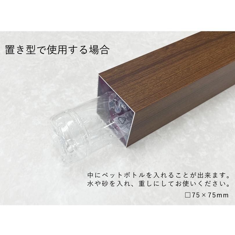 デザイン自由】 木目調 アルミ角柱サイン 縦型 縦 H300×W75mm デザイン自由】 木目調 アルミ角柱サイン 縦型 縦 H300×W75mm