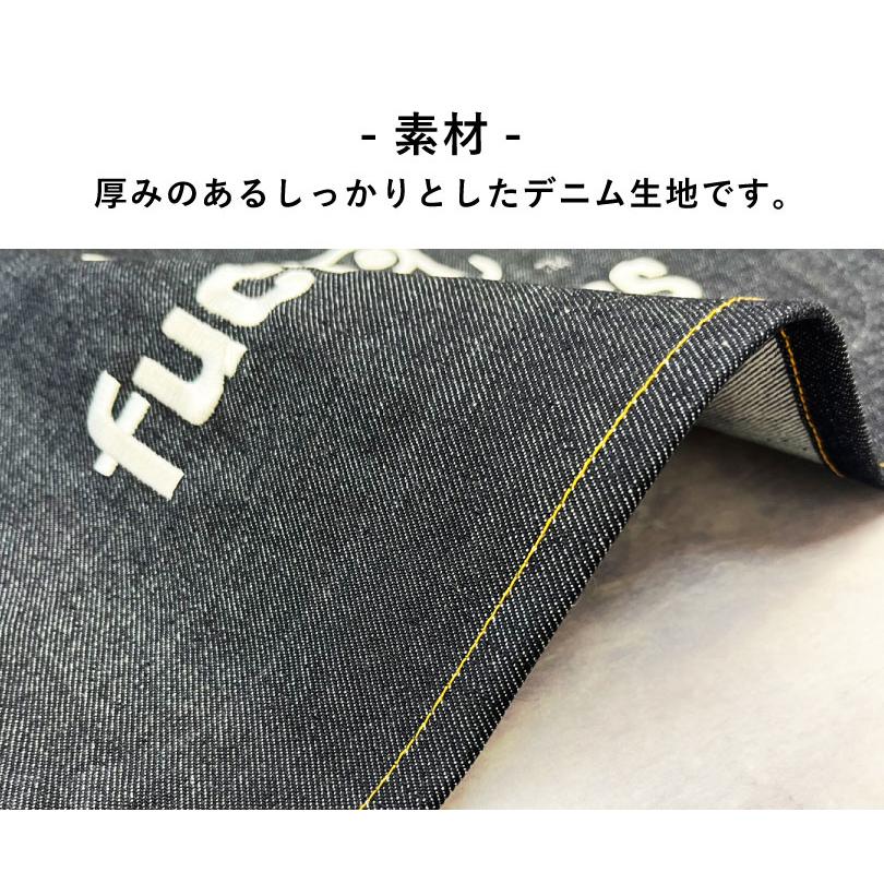 革蛸　デニム生地　看板タペストリー　フラッグ デザイン自由』『デザイン費込み』 刺繍入り デニム看板 タペストリー