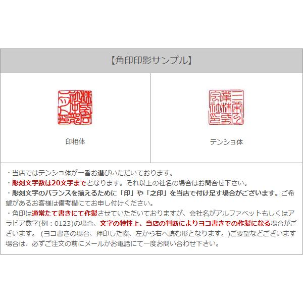 会社用印鑑3点セット 彩樺(さいか) 丸印16.5ミリ/18.0ミリ+角印21.0ミリ+ゴム印4枚 会社印鑑 会社印 法人印鑑 法人印 法人設立 会社設立 株式会社設立_9