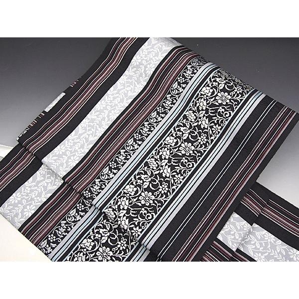 作り帯 博多帯 老舗 黒木織物 謹製 小唐花 本場筑前博多織 付け帯 軽装帯