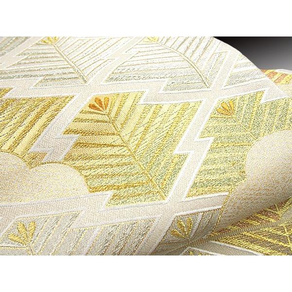 正絹西陣織まいづるティアラ文様豪華袋帯 袋帯 オーダー商品 西陣まいづる 謹製 藤井寛 監修 松葉取若松文 正絹