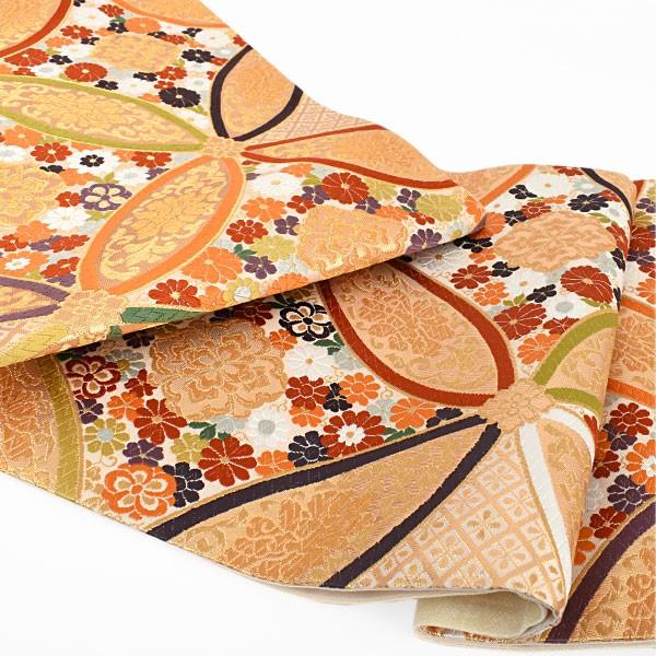 袋帯 振袖帯 ママ振 西陣織 老舗 ふくい 謹製 唐織錦 華七宝 : 帯専門  