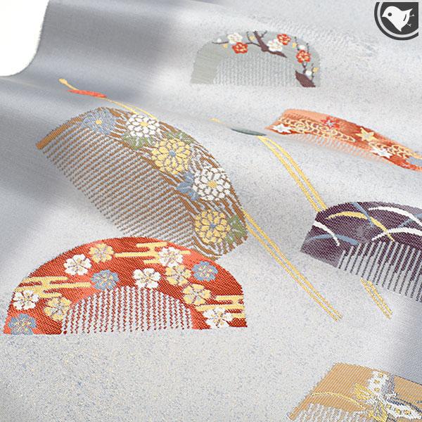 西陣織 名門 やまひろ工藝 謹製 純日本製 絹糸 金引き箔 簪文様 九寸  