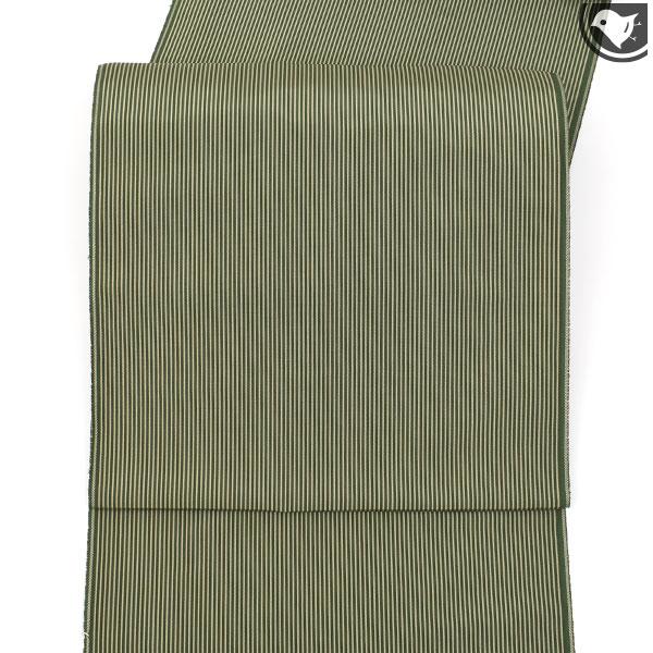 西陣織 名門 荒磯 謹製 名物裂 国司間道 九寸 名古屋帯 緑 : 帯専門店