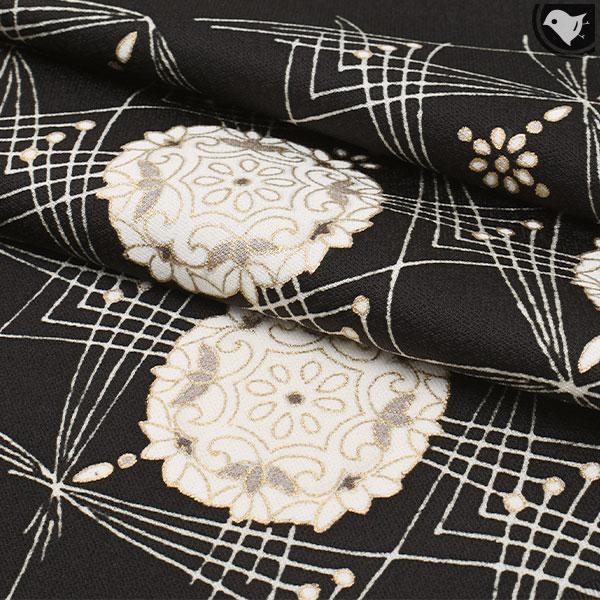 名古屋帯 染めの名門 工芸染匠 成謙 謹製 線幾何華文 正絹 日本製 : 帯  