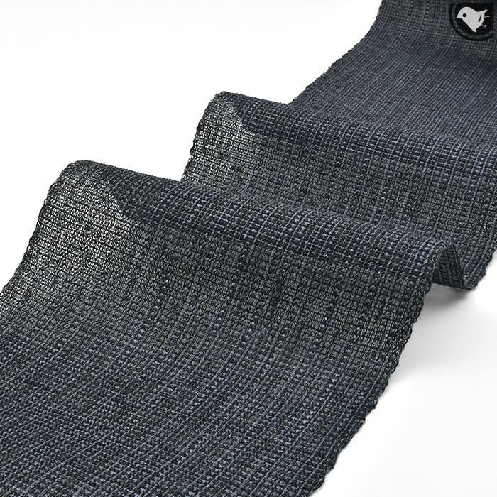 名古屋帯 夏 葛布 小田島克明 作 小千谷 おだきん 手織り 八寸