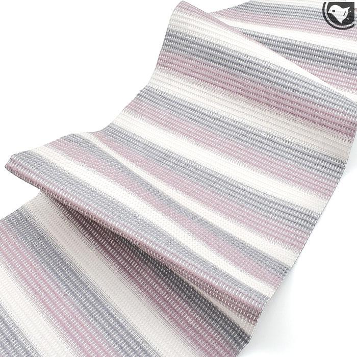 京都 織匠 川島 謹製 はちす織 全通柄 九寸 名古屋帯＜お仕立て上がり