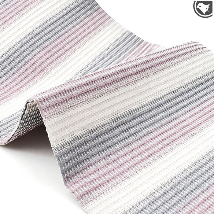 京都 織匠 川島 謹製 はちす織 全通柄 九寸 名古屋帯＜お仕立て上がり