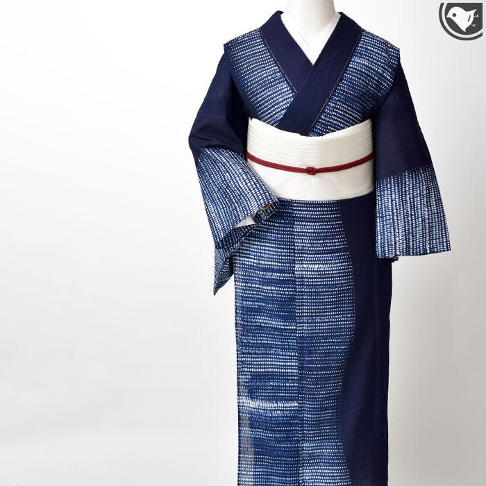 浴衣 (オーダー仕立て)お仕立て込 愛知 老舗 熊谷 謹製 杢目絞り 有松 