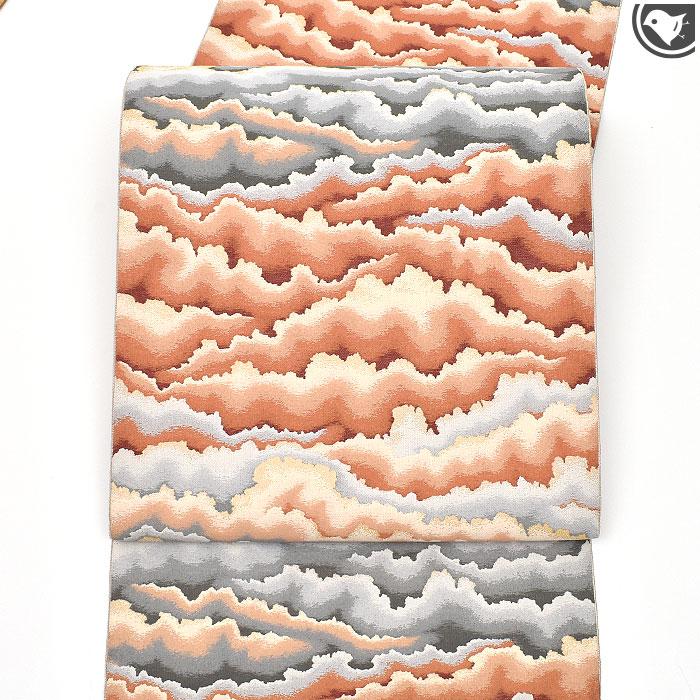 袋帯 佐賀錦 福絖織物 伝統工芸士 上石辰男 しょうは織 全通雲海文