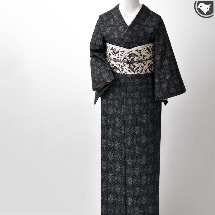 西陣織 鹿子井山田 謹製 太子間道 九寸 名古屋帯 正絹 日本製