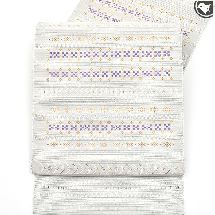 博多帯 本場筑前博多織 博多花織 金印 八寸名古屋帯 正絹 日本製【帯