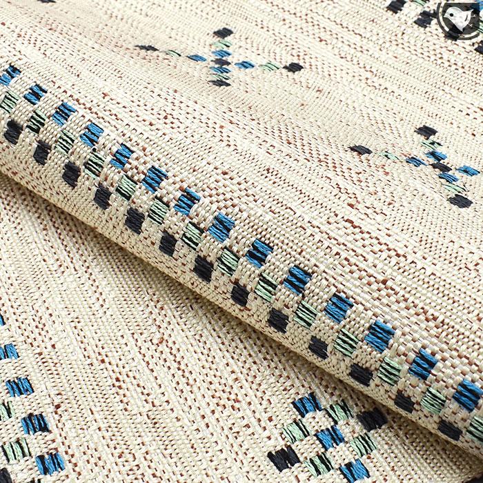 米沢紬 老舗 スワセンイ 謹製 米沢花織 文様 八寸 名古屋帯 日本製 お