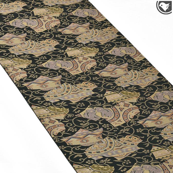 訳あり帯！) 西陣織 創業文化元年 名門 菱屋善兵衛 謹製 インカ瓦文様