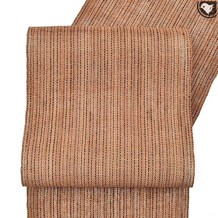 越後おぐに 本松煙 松煙染 小千谷 九寸名古屋帯 紬 未使用品 正絹 越後おぐに『本松煙』九寸名古屋帯 | marumori オンラインショップ