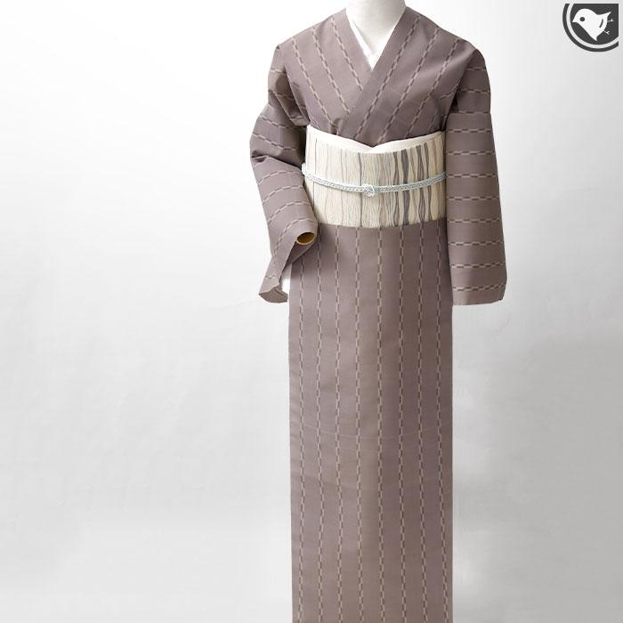 単衣/夏 桐生織 高光織物 謹製 紙布 波よろけ織 八寸 名古屋帯 正絹