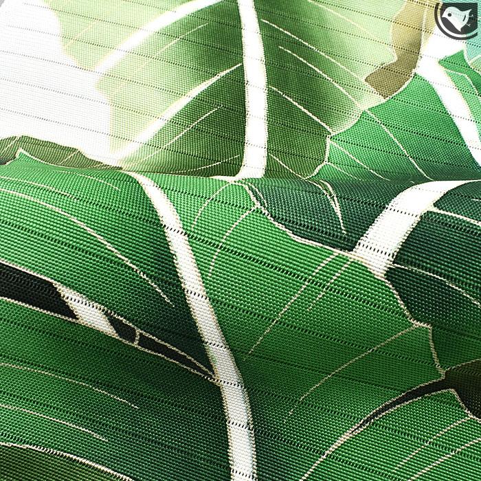 単衣/夏) 夏帯 絽塩瀬 “芭蕉柄”十日町友禅 本加工染め 九寸 名古屋帯