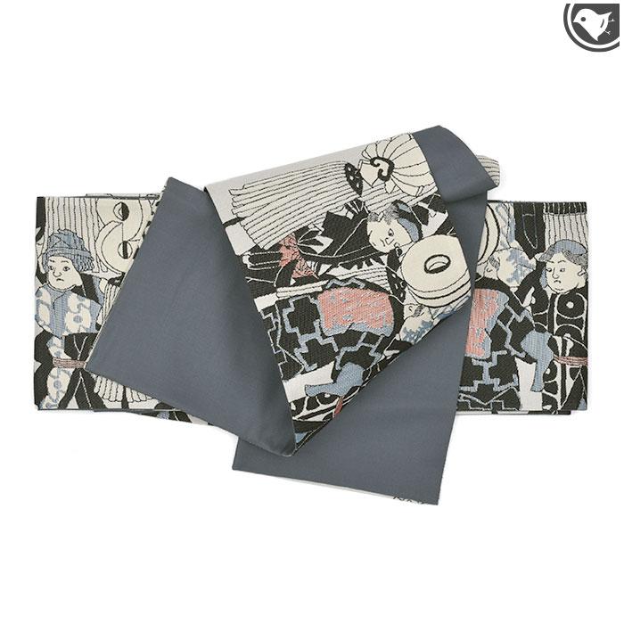 帯専門店おびや 半幅帯 “江戸火消し” 西陣織老舗機屋 謹製 正絹 日本製