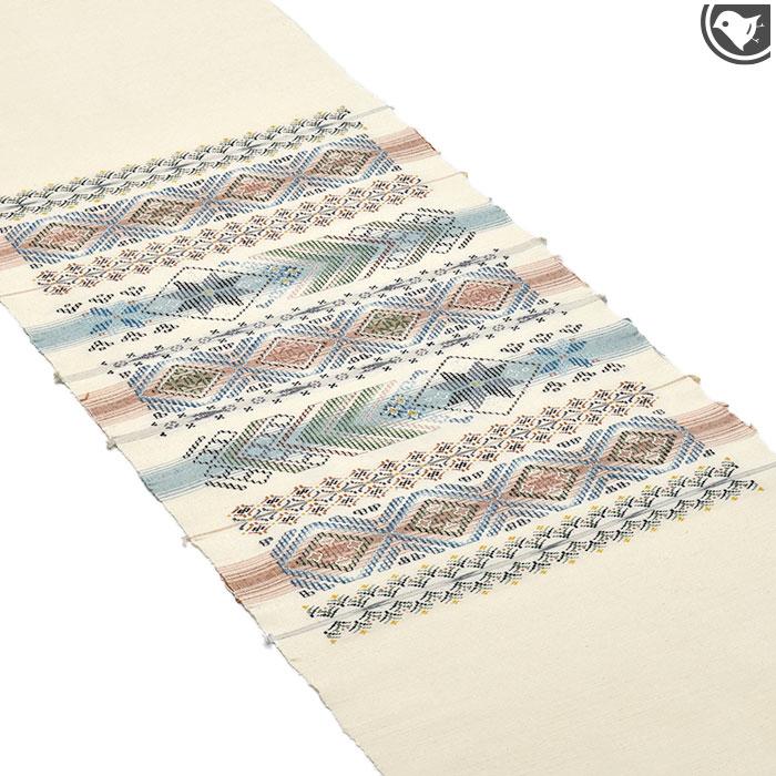 本場琉球 読谷山花織 大城佐知子 作 “香風花” 手織り 本草木染 九寸