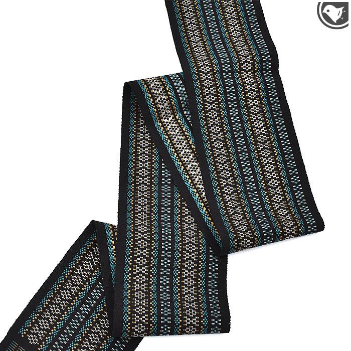 半幅帯 本場琉球 “知花花織” 手織り 木綿 日本製 お仕立て代込！送料