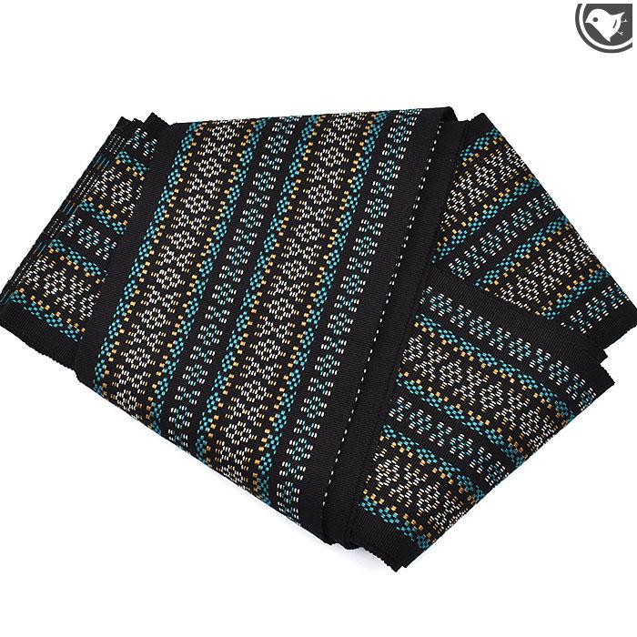 半幅帯 本場琉球 “知花花織” 手織り 木綿 日本製 お仕立て代込！送料